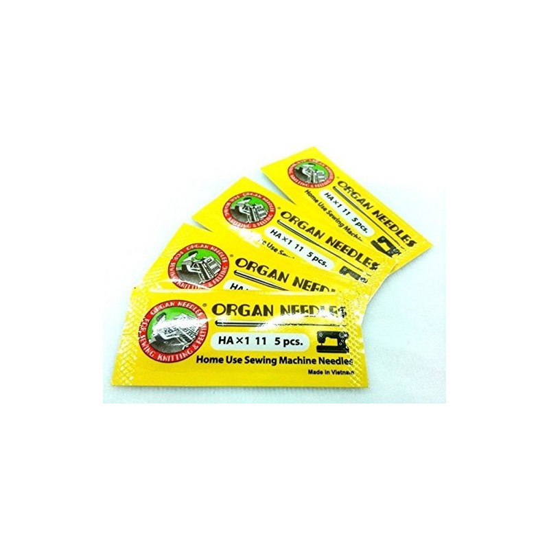 Original Organ Needles 4packs , Ha * 11 No. Works With All Automatic Home Use Machine Needles ( Usha / Singer / Brother) Original Organ Needles 4packs , Ha * 11 No. Works With All Automatic Home Use Machine Needles ( Usha / Singer / Brother)