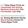 Zipper Foot/Pressure Foot for all Sewing Machines (Singer/Usha/Brother/Juki/Rajesh)