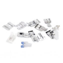 Imported 11Pcs Multifunction Presser Feet For Brother Singer Domestic Sewing