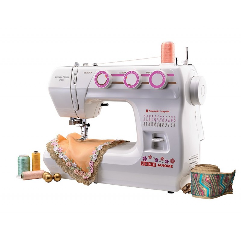 Usha Janome Wonder Stitch Plus With Hard Cover And More Advanced Features Usha Janome Wonder Stitch Plus With Hard Cover And More Advanced Features