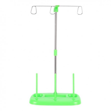Cones Spool Stand, 3 Cones Embroidery Thread Holder Spool Stand for Household Sewing Machine, Sewing Machine Parts(Green)