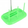 Cones Spool Stand, 3 Cones Embroidery Thread Holder Spool Stand for Household Sewing Machine, Sewing Machine Parts(Green)