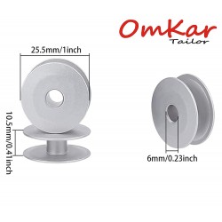 30pcs Aluminum Metal Bobbins for All Tailor, High Industrial Sewing Machine and Umbrella Sewing Machine Parts ✅