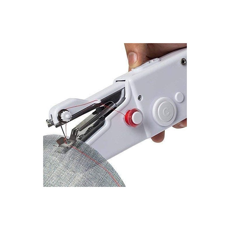 P M H Handy Sewing/Stitch Handheld Cordless Portable White Sewing Machine for Home Tailoring,