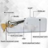P M H Handy Sewing/Stitch Handheld Cordless Portable White Sewing Machine for Home Tailoring,