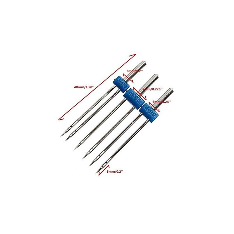 High quality 3Pcs/set sewing needle Double twin Needles High quality 3Pcs/set sewing needle Double twin Needles