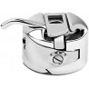 Metal Sewing Bobbin Case for All Type of Sewing Machines Suitable for One Side Flat Needle Machines (Silver) -3 Piece