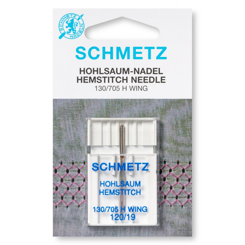 Wing needle for hemstitch