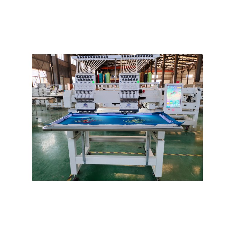 HSW 2X2424 Double Head Embroidery Machine