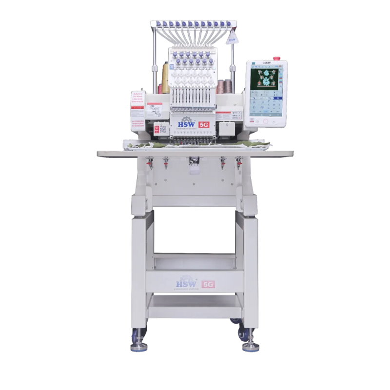 HSW 5G 1216 Single Head 12 Needle Commercial Fully Automatic Embroidery Machine